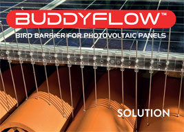 Buddyflow™ Ecobirds® - Buddyflow™ - Bird Barrier for Photovoltaic Panels